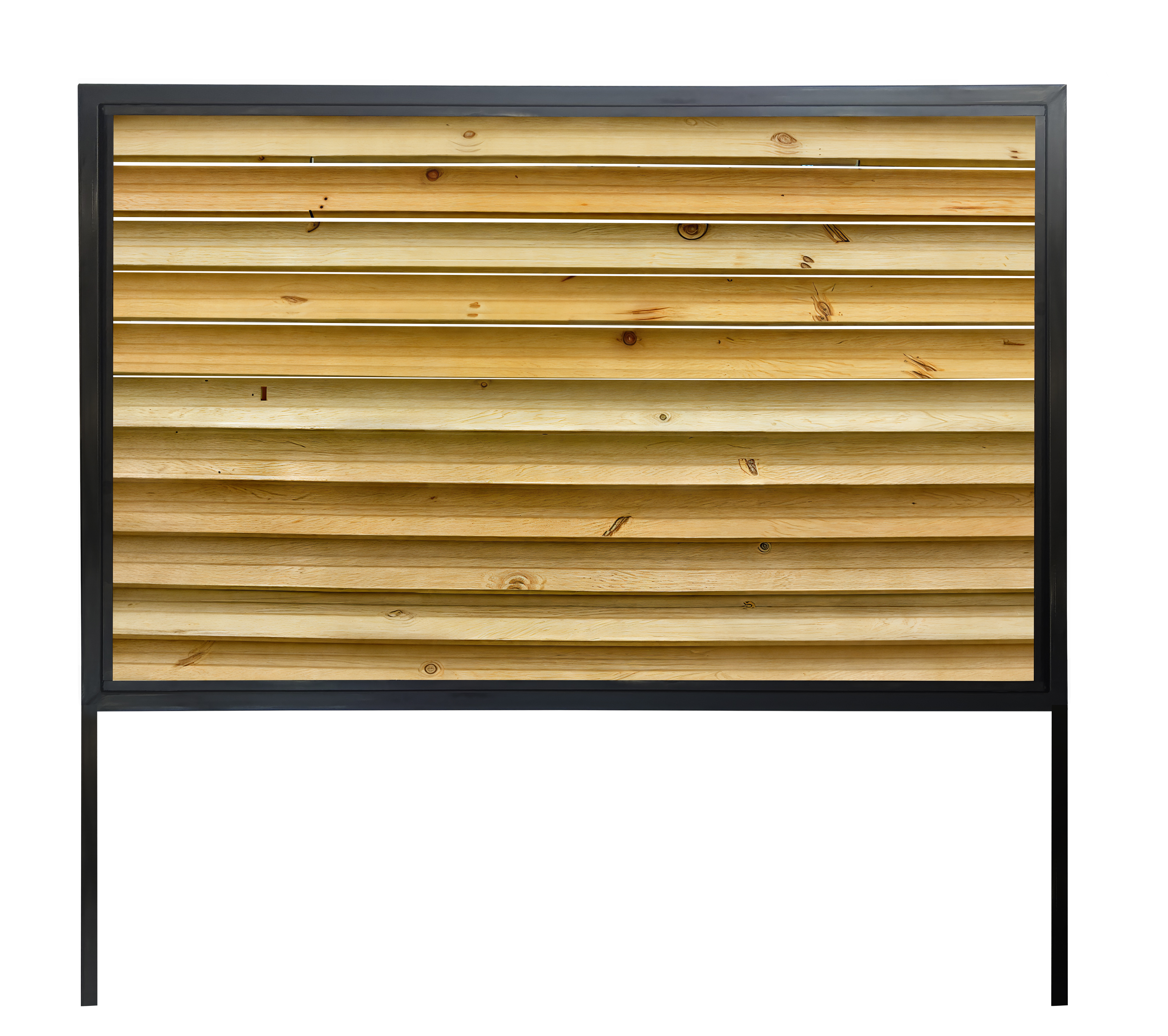 Baffled Slat Fence